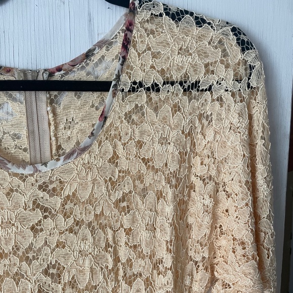 Patchwork & Lace Midi Dress - Picture 3 of 4